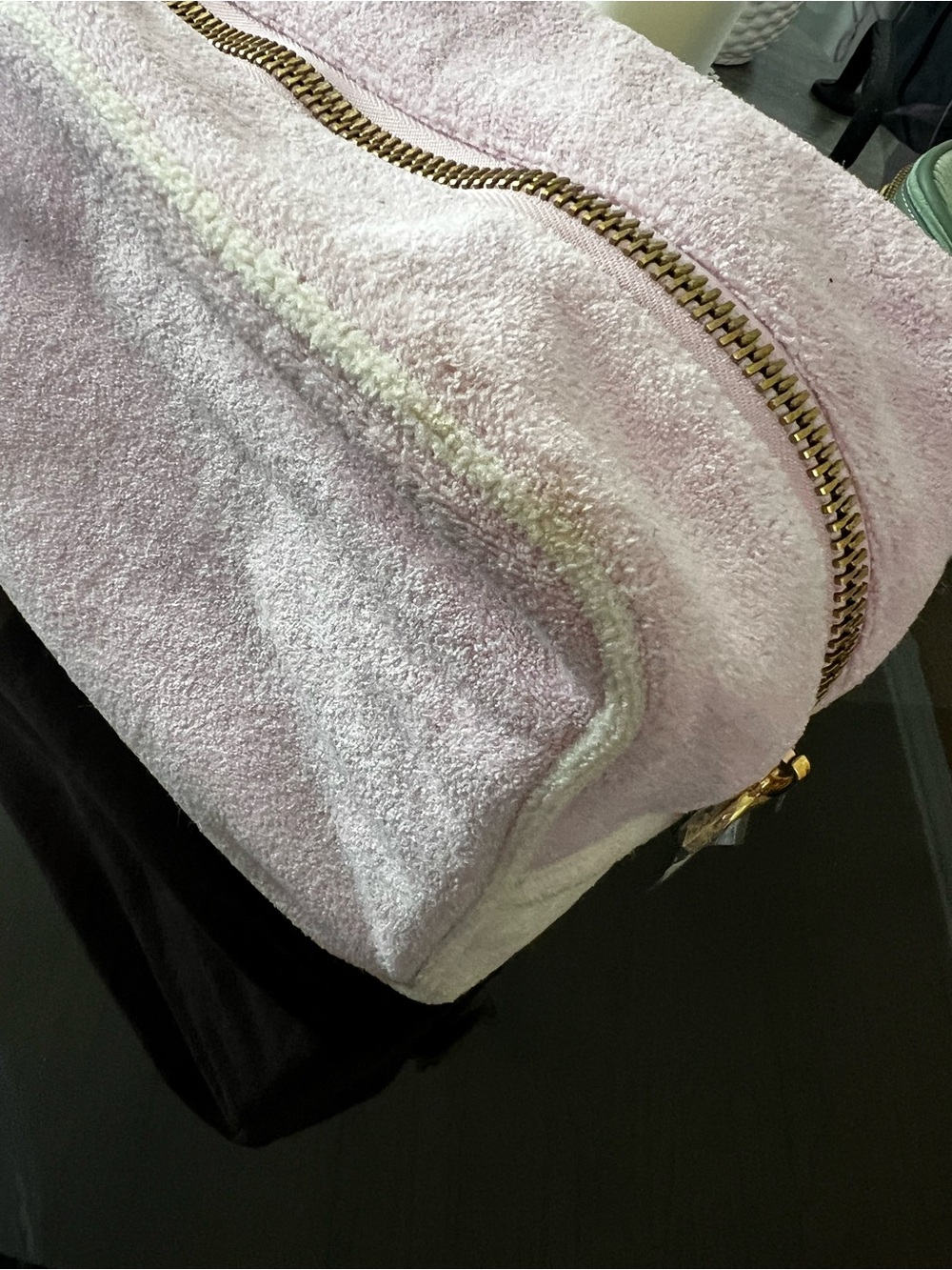 Stoney Clover Lane Pink Seashell Embroidered Cosmetic Pouch - Picture 5 of 5